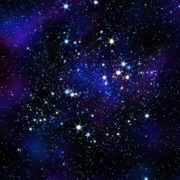 夢幻絢麗的璀璨星空圖景