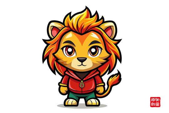 可愛卡通小獅子形象