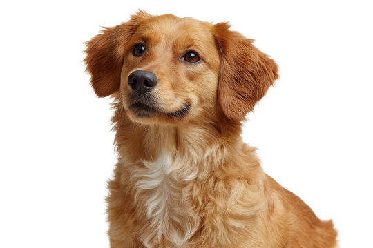 [免摳素材]一只金毛犬的近距離肖像