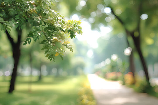 公園小路綠樹成蔭