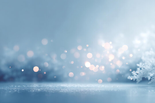 冬季閃耀雪花背景圖