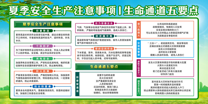夏季安全生產(chǎn)