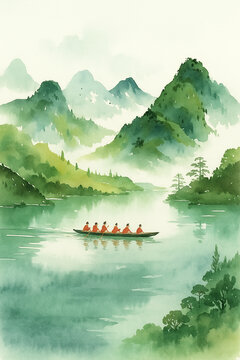 山水間的泛舟之旅