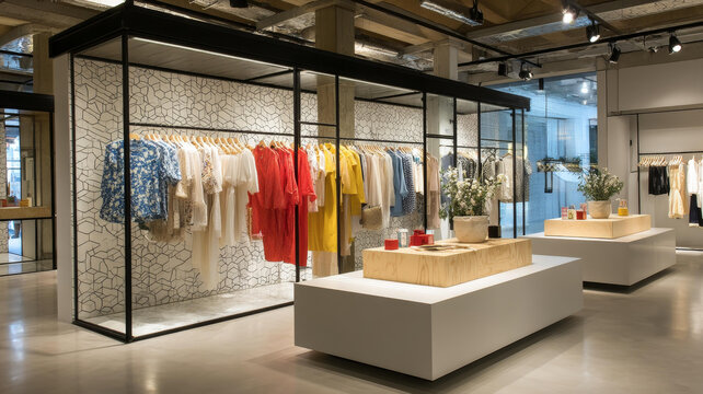 現(xiàn)代服裝精品店店內(nèi)設(shè)計(jì)