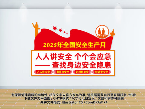 安全生產(chǎn)月主題文化墻