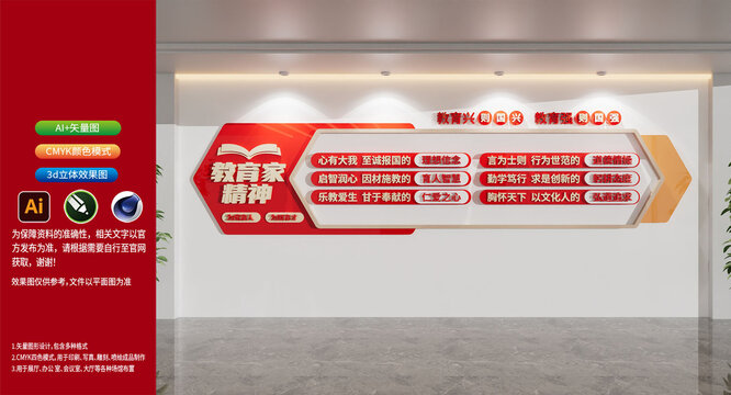 弘揚(yáng)教育家精神文化墻