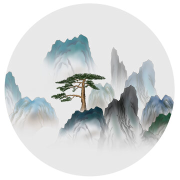 國潮水墨畫