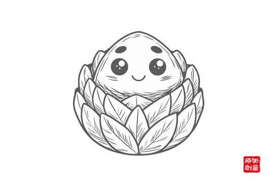 可愛(ài)卡通蓮花包裹萌物