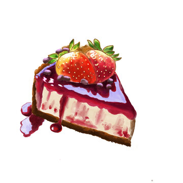 草莓慕斯蛋糕