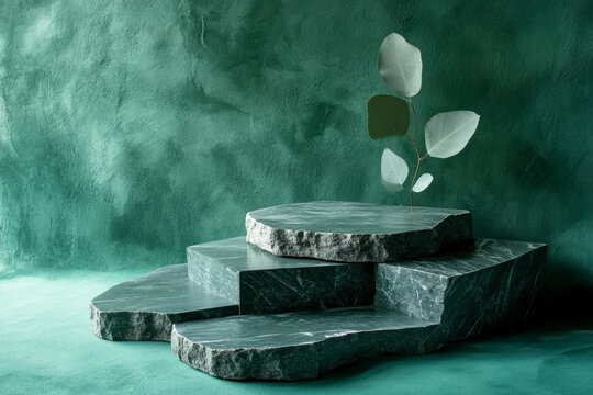 現(xiàn)代翡翠綠石展示臺(tái)