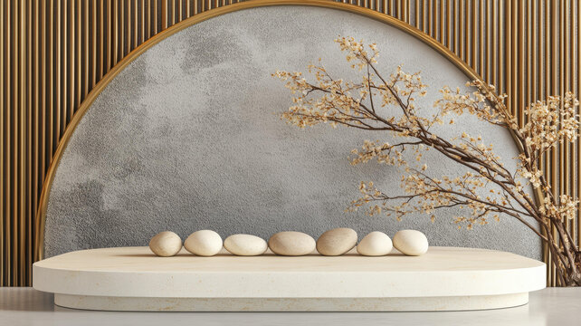 現(xiàn)代極簡(jiǎn)風(fēng)格展示臺(tái)背景圖