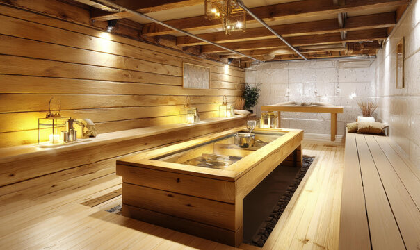 木質(zhì)內(nèi)飾展廳設計