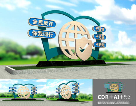 反詐雕塑