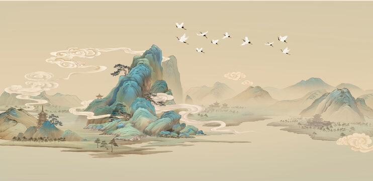 古典國畫山水