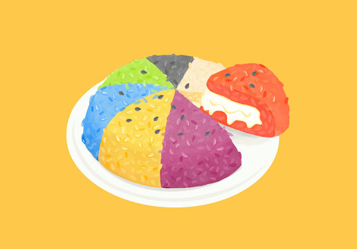 七彩八寶飯
