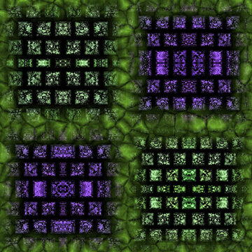綠紫相間紋理圖案