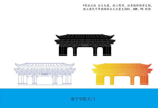 南寧學(xué)院大門