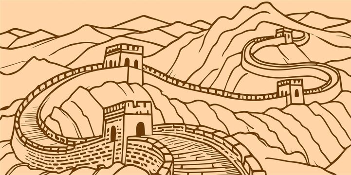 手繪長(zhǎng)城
