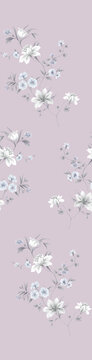 白色素描花