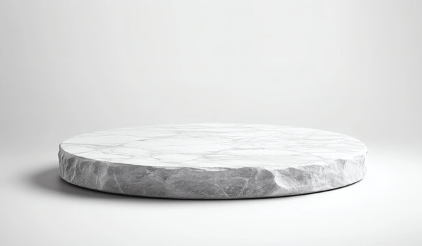 白色大理石圓形展示臺(tái)