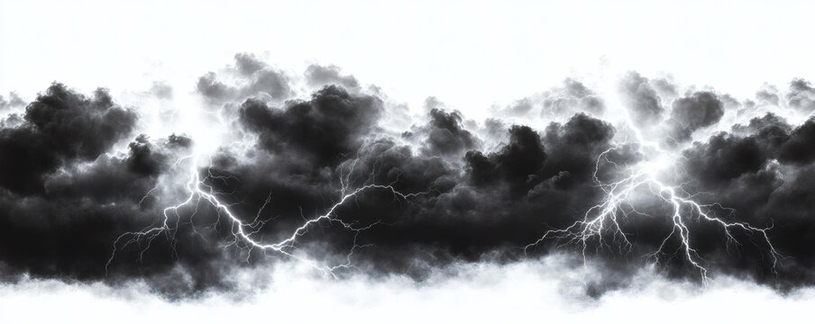 暴風(fēng)雨云和閃電的壯麗景象