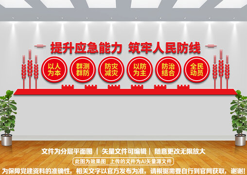 應(yīng)急能力建設(shè)文化墻設(shè)計(jì)