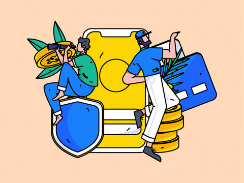 金融矢量插畫