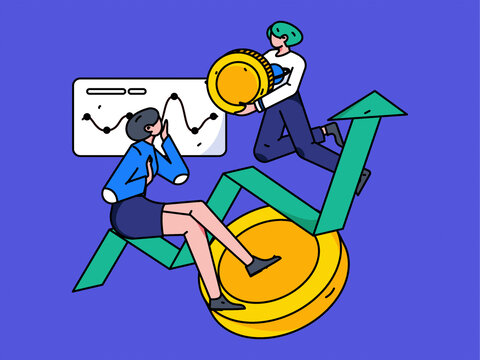 金融矢量插畫