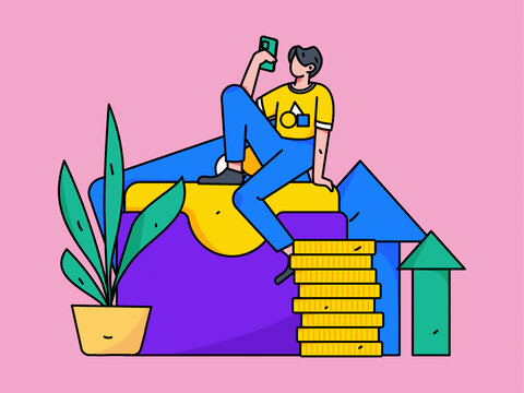 金融矢量插畫