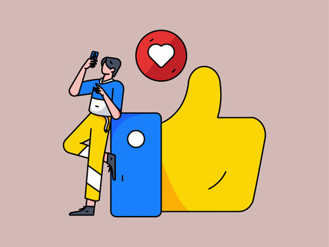 評價矢量插畫