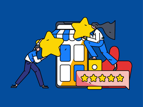 評價矢量插畫