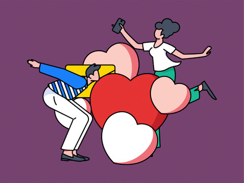 情人節(jié)矢量插畫