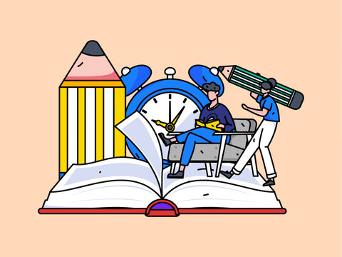 閱讀矢量插畫