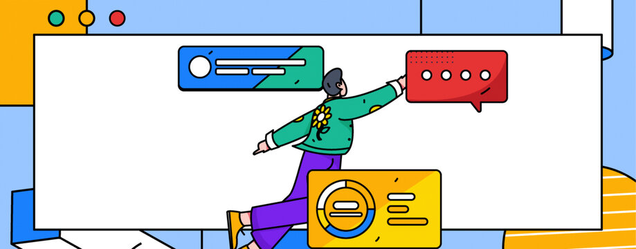 咨詢矢量插畫