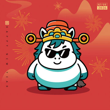 2026龍年卡通萌趣小龍形象