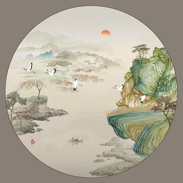 中式山水畫