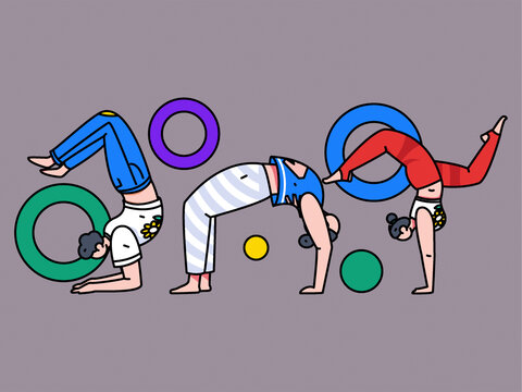 瑜伽矢量插畫