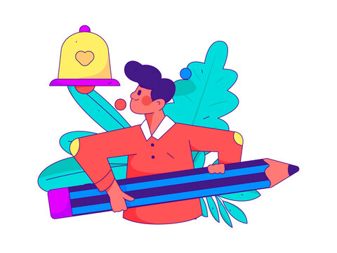通知矢量插畫