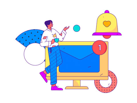 通知公告矢量插畫