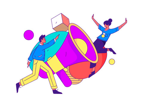 通知公告矢量插畫
