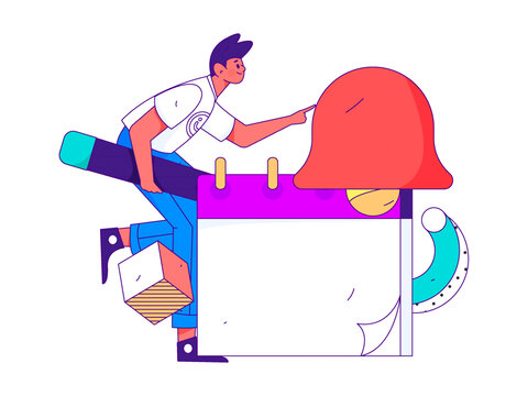 通知公告矢量插畫