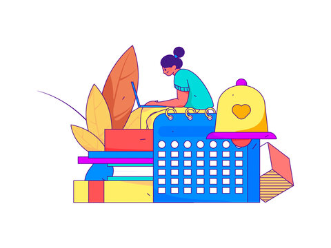 通知公告矢量插畫(huà)