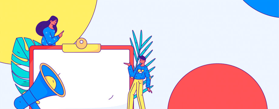 公告矢量插畫