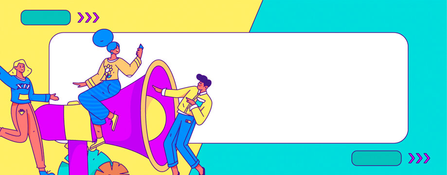 公告矢量插畫