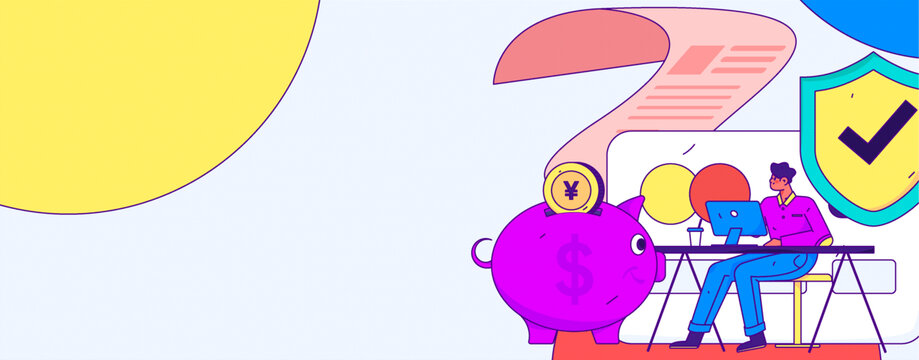 金融矢量插畫