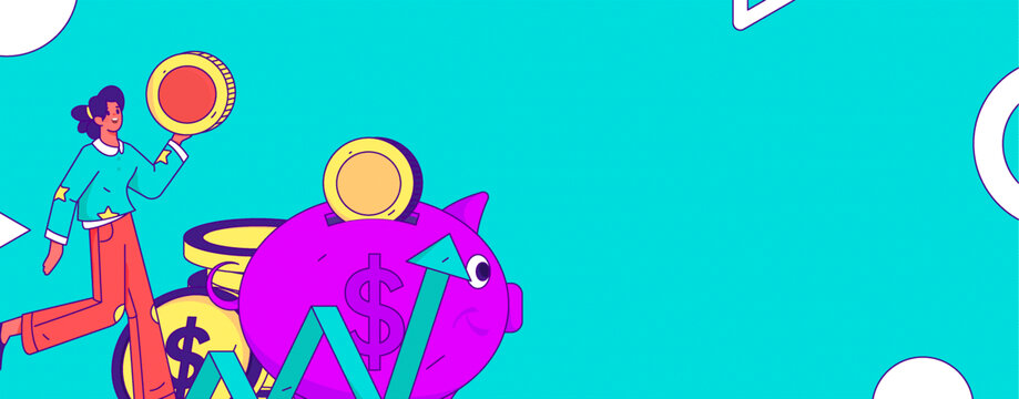 金融矢量插畫
