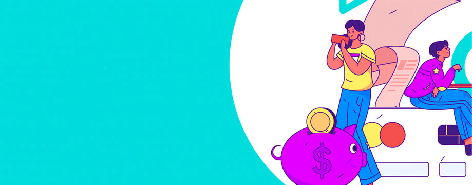 金融矢量插畫
