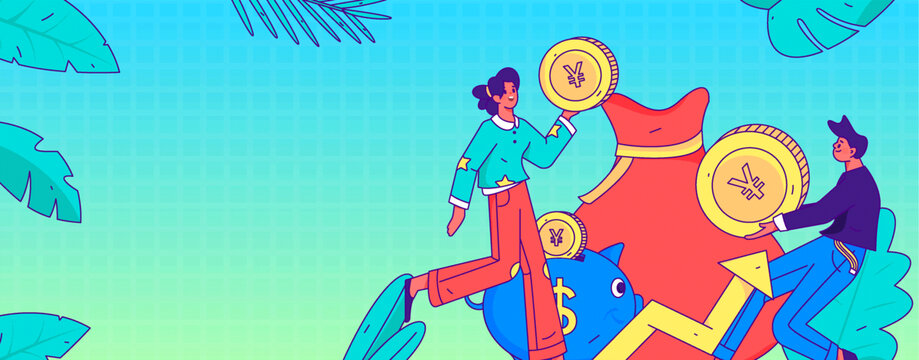 金融矢量插畫