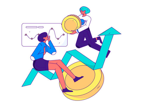 金融矢量插畫