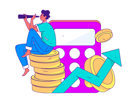 金融矢量插畫